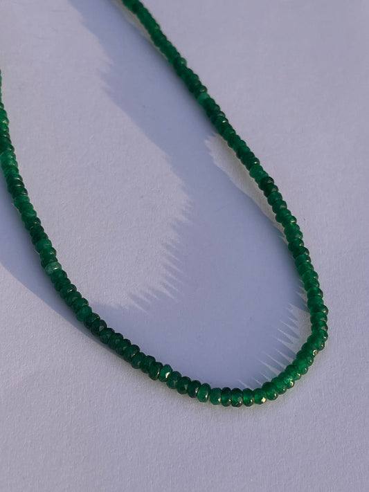 Green Ivy Beaded Necklace