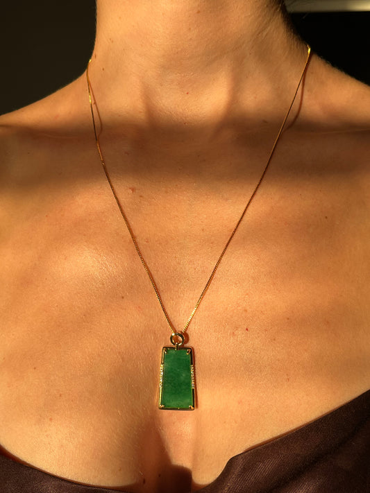 Tranquility Jade Pendant Necklace