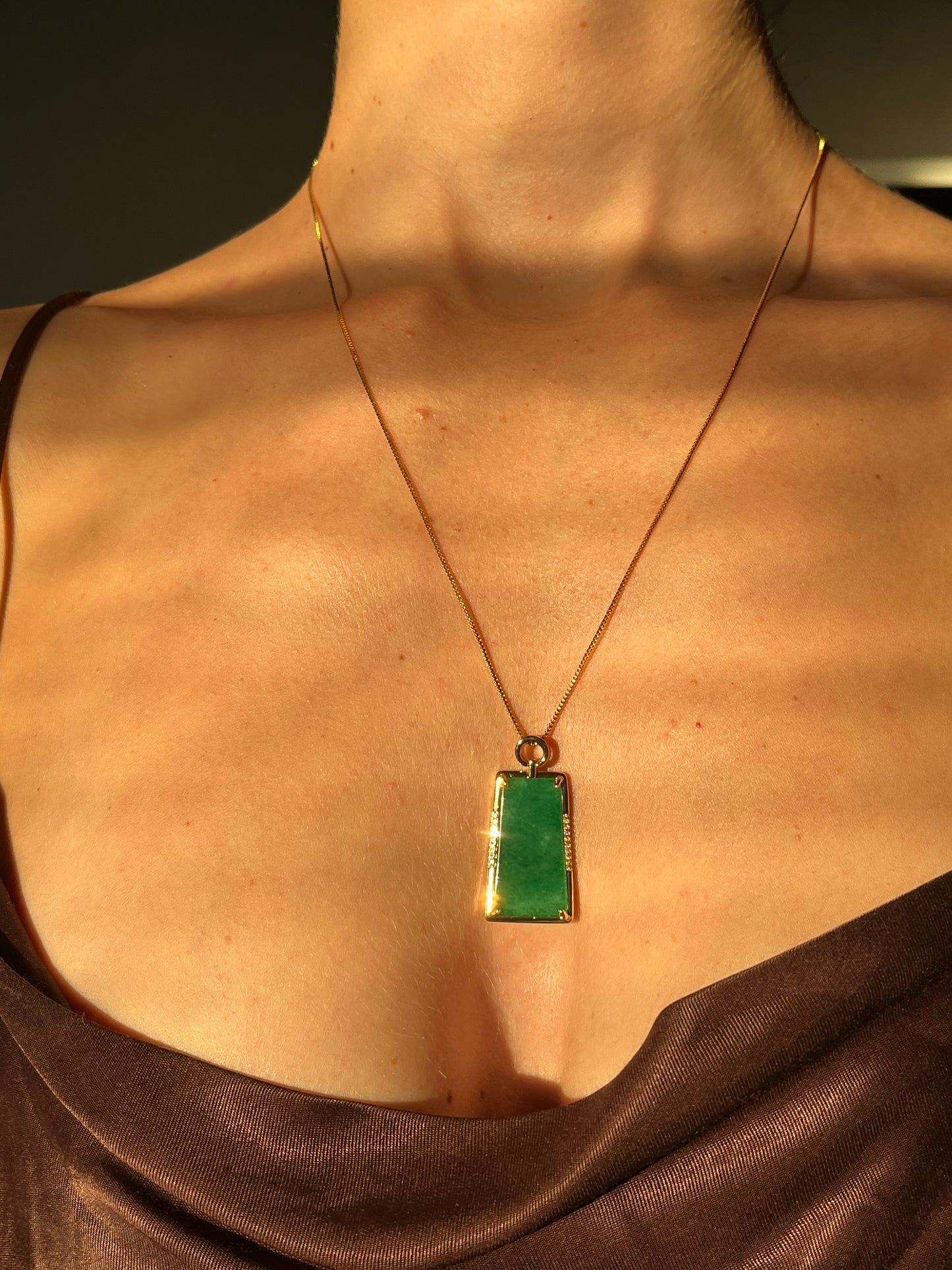 Tranquility Jade Pendant Necklace