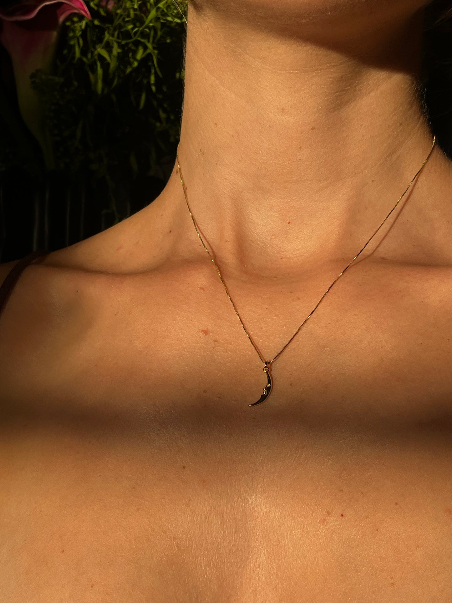 Camille Crescent Moon Necklace