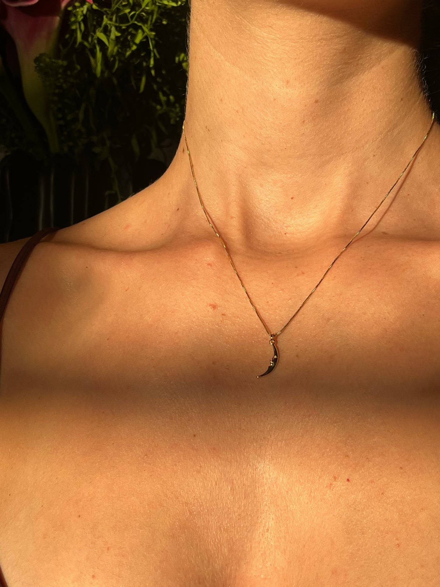 Camille Crescent Moon Necklace