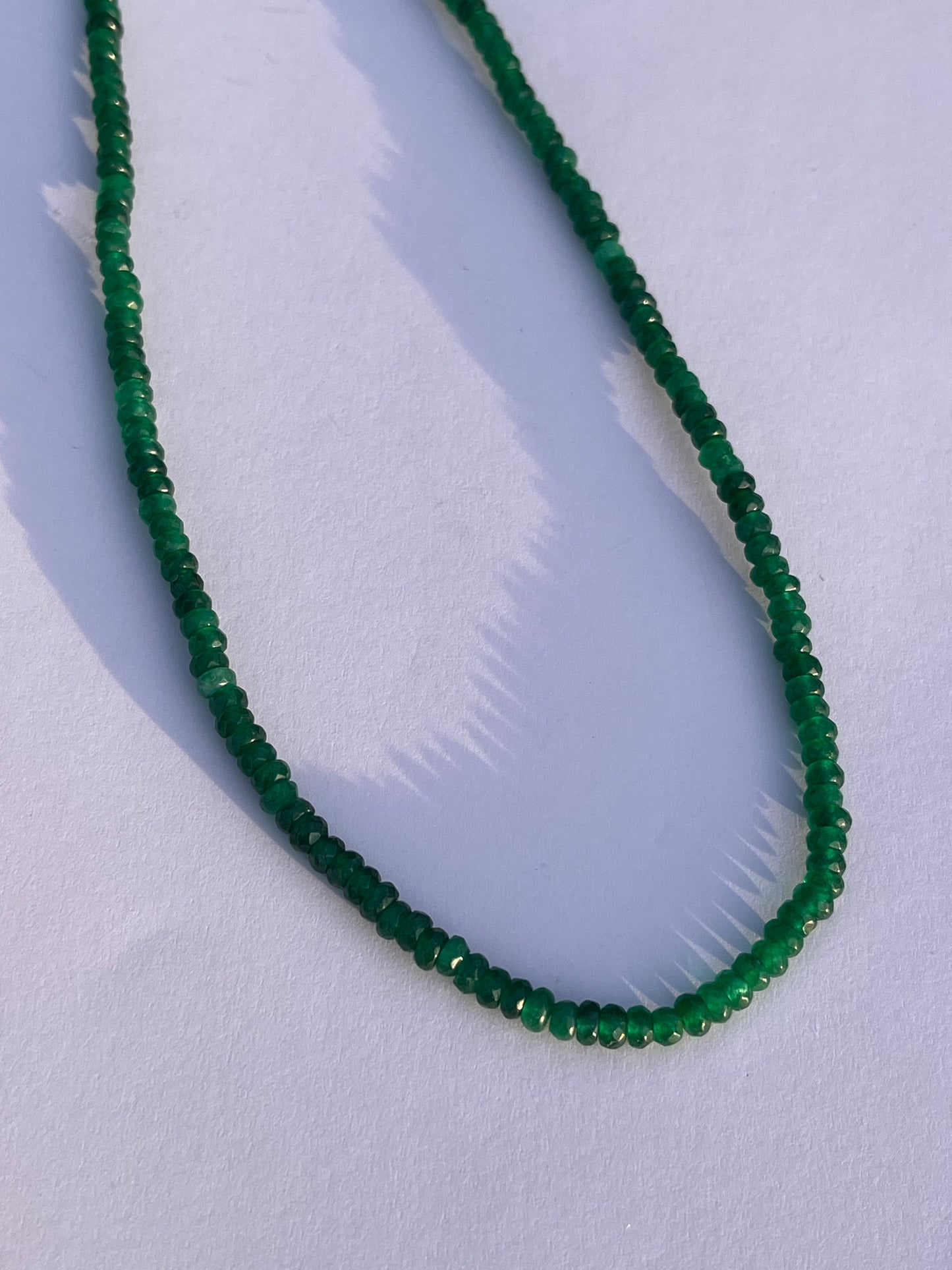 Green Ivy Beaded Necklace