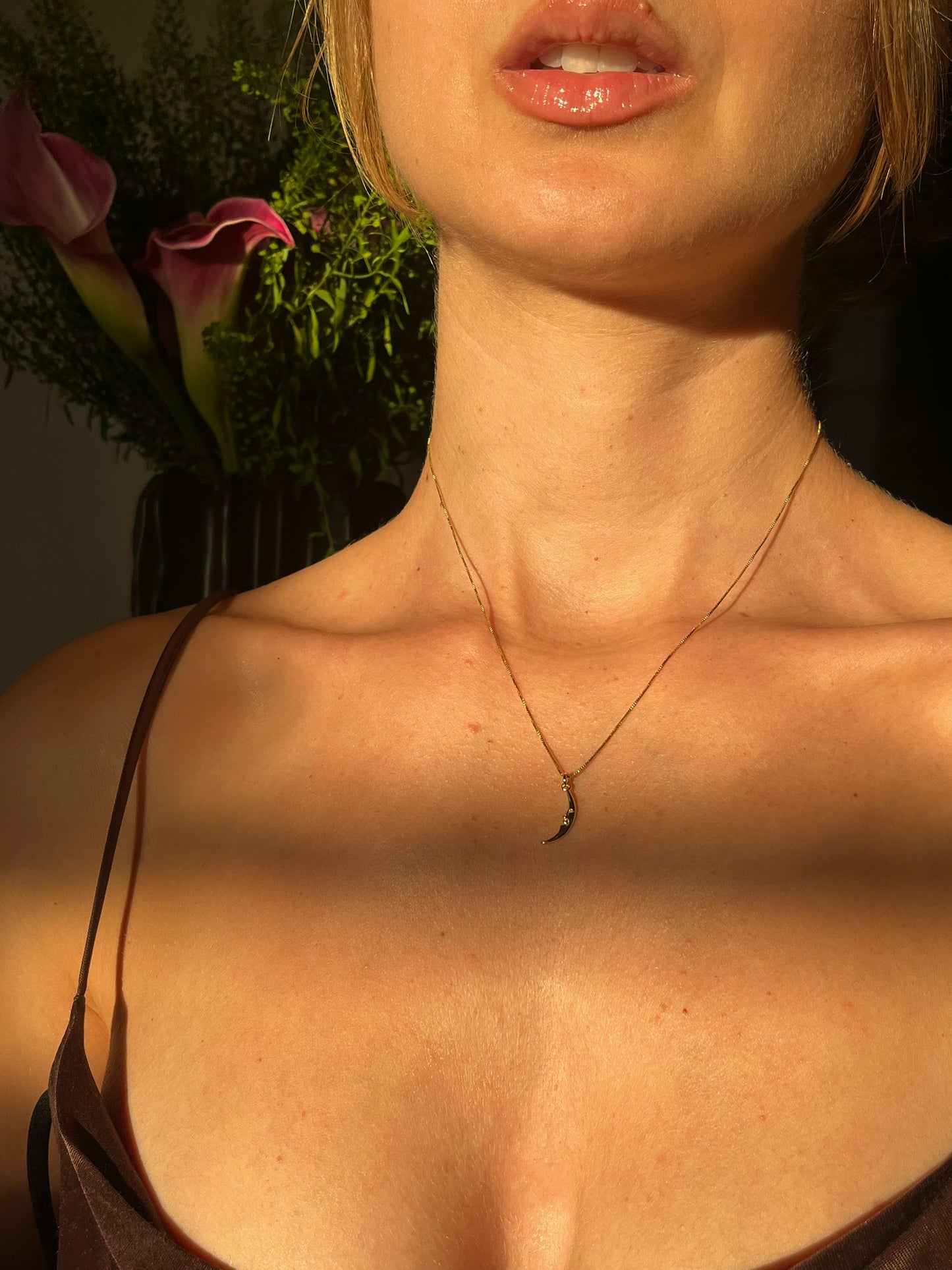 Camille Crescent Moon Necklace