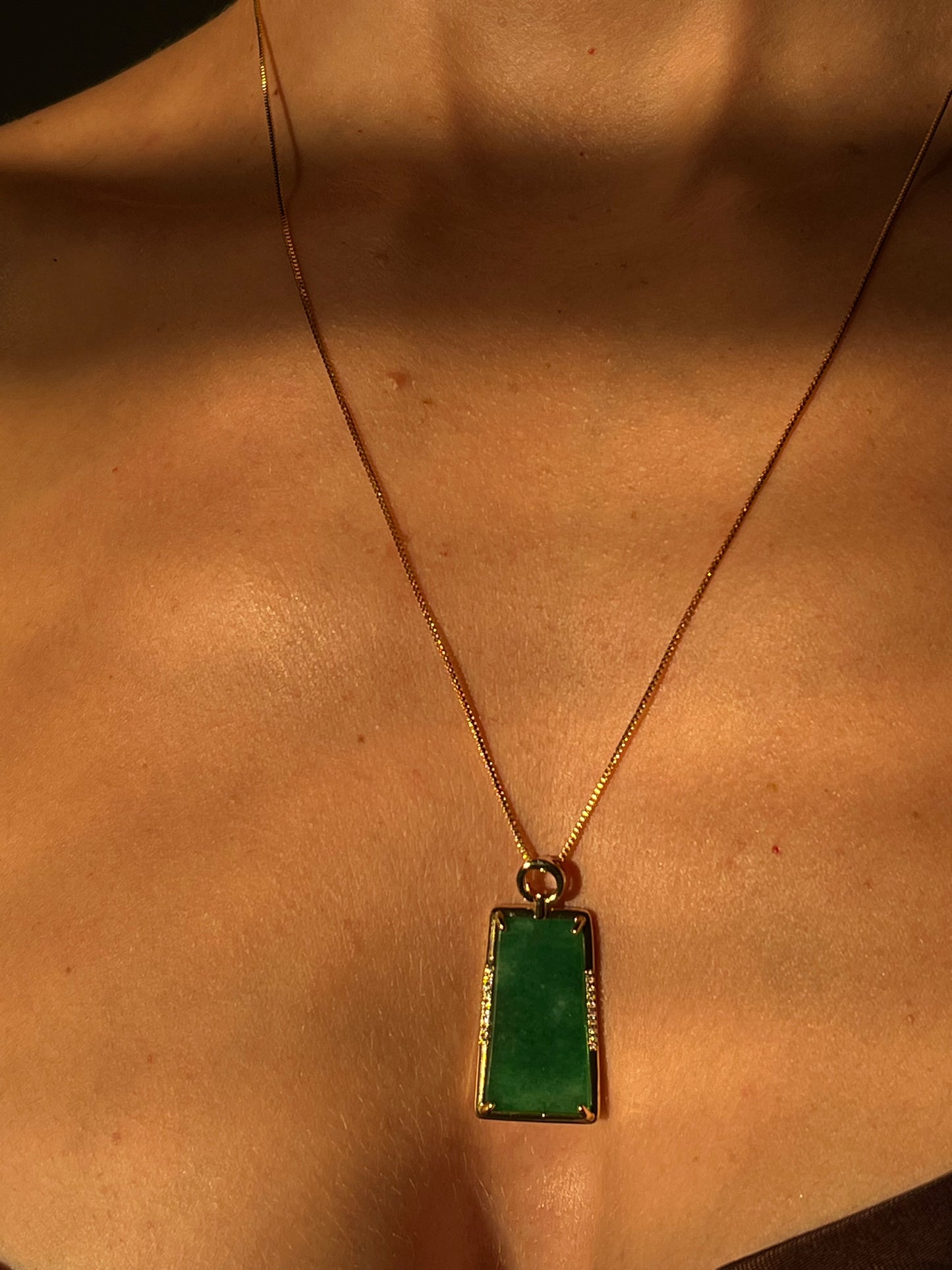 Tranquility Jade Pendant Necklace