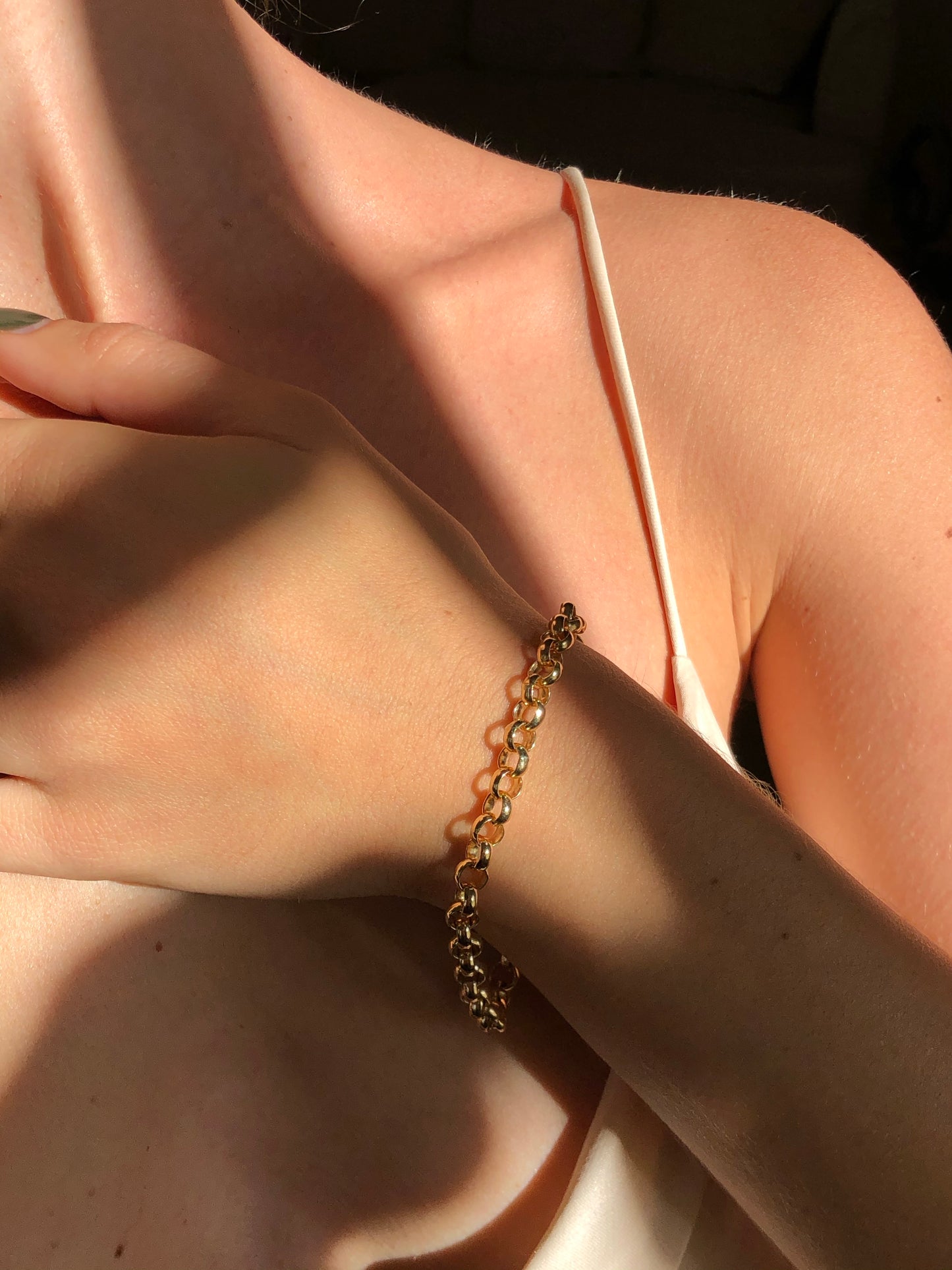 Vintage Inspired Chunky Rolo Bracelet