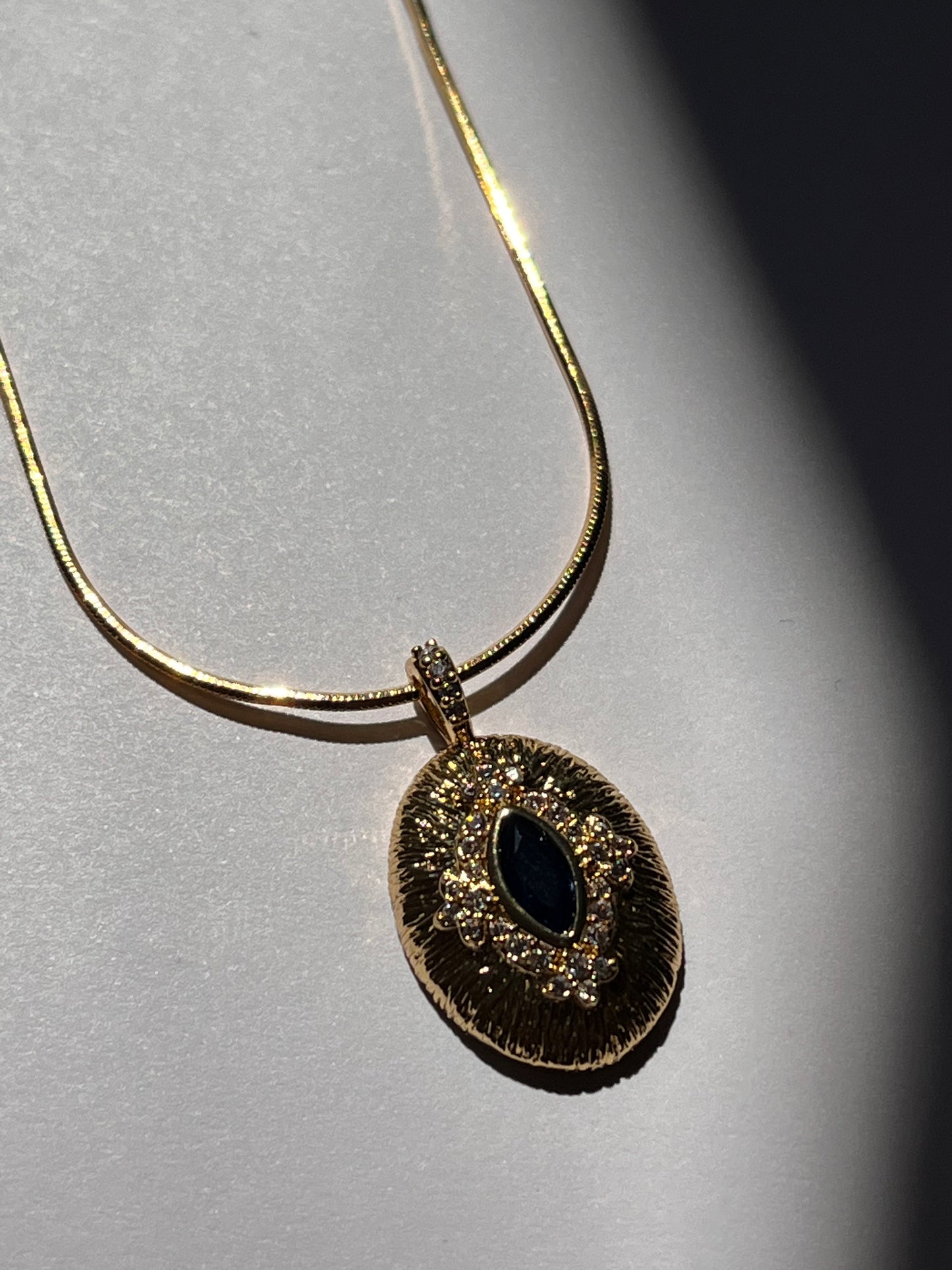 Vintage Inspired Sapphire Necklace