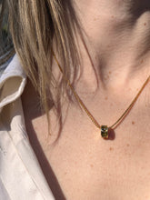 Load image into Gallery viewer, Baguette Peridot Necklace
