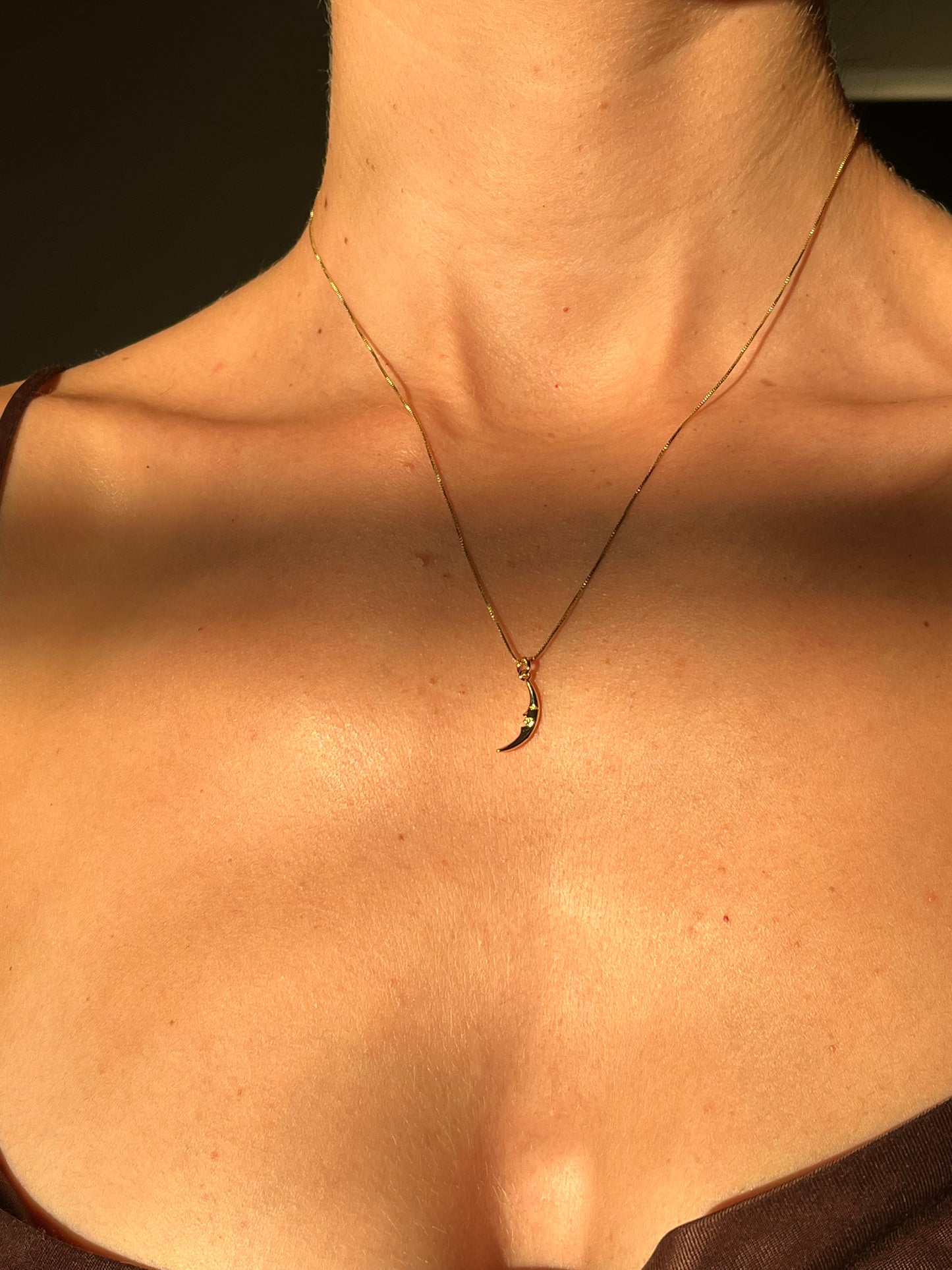 Camille Crescent Moon Necklace