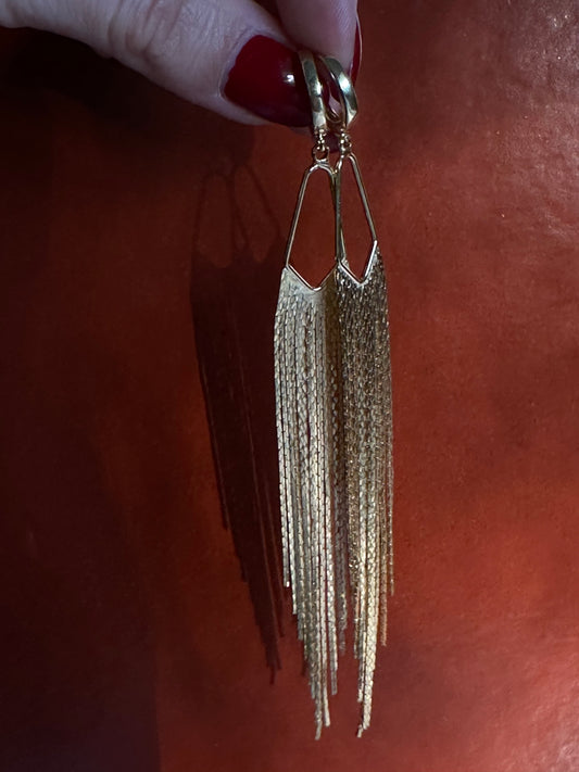 Deco Inspired Fringe Earrings