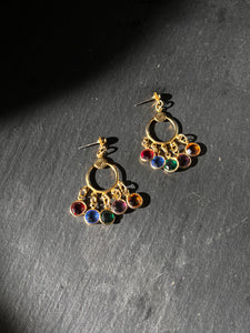 Vintage Multicolored Dangle Earrings
