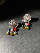 Load image into Gallery viewer, Vintage Beaded Coin Earrings
