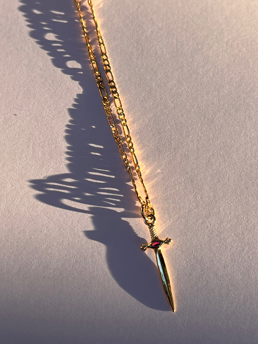 Ruby Dagger Necklace – Sofie and Celine